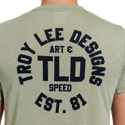 TROY LEE DESIGNSSKYLINE RIDE STAMPS Jersey Manga curta Sage