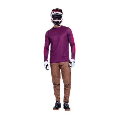 Camisola TROY LEE DESIGNS SPRINT PRO MONO Mangas Compridas Sangria