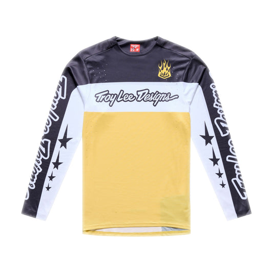 Camisola de manga comprida TROY LEE DESIGNS SPRINT PRO YO MOTO Preto/Amarelo