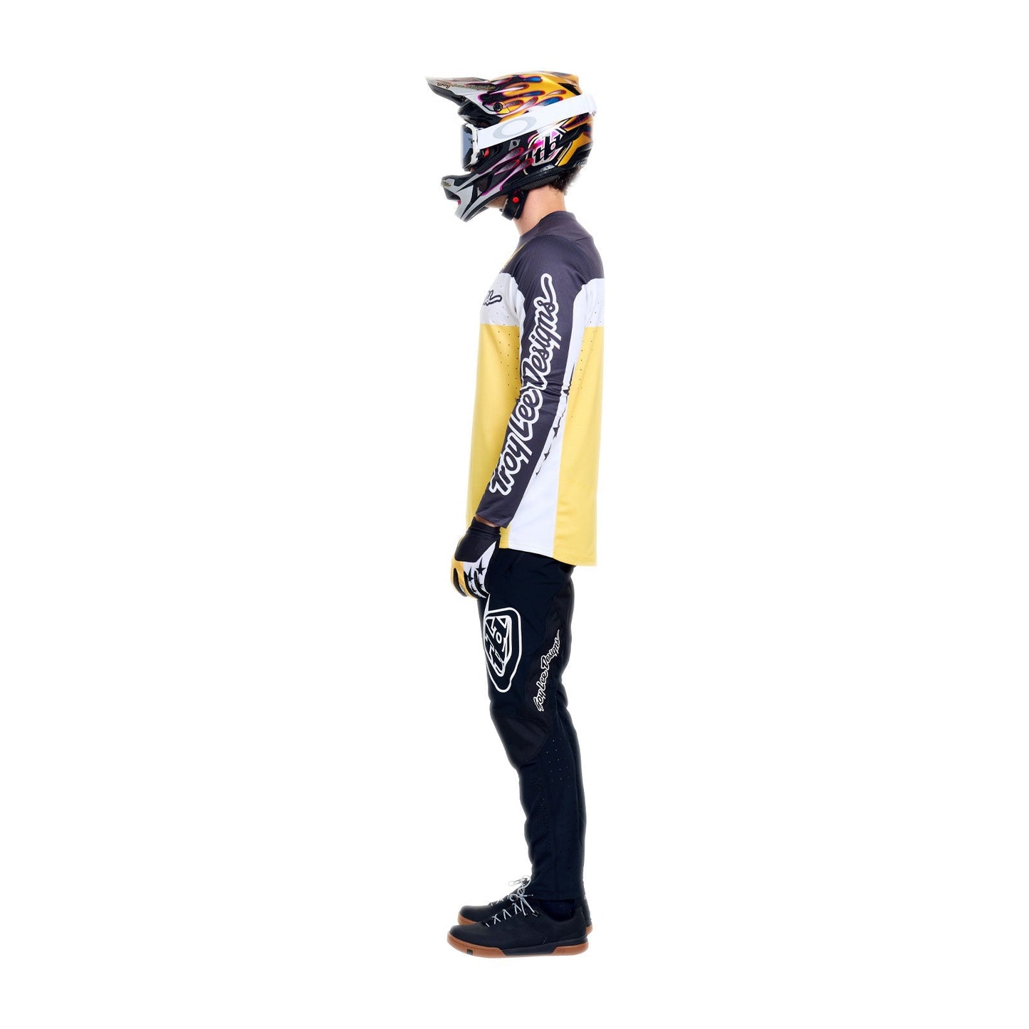 Camisola de manga comprida TROY LEE DESIGNS SPRINT PRO YO MOTO Preto/Amarelo