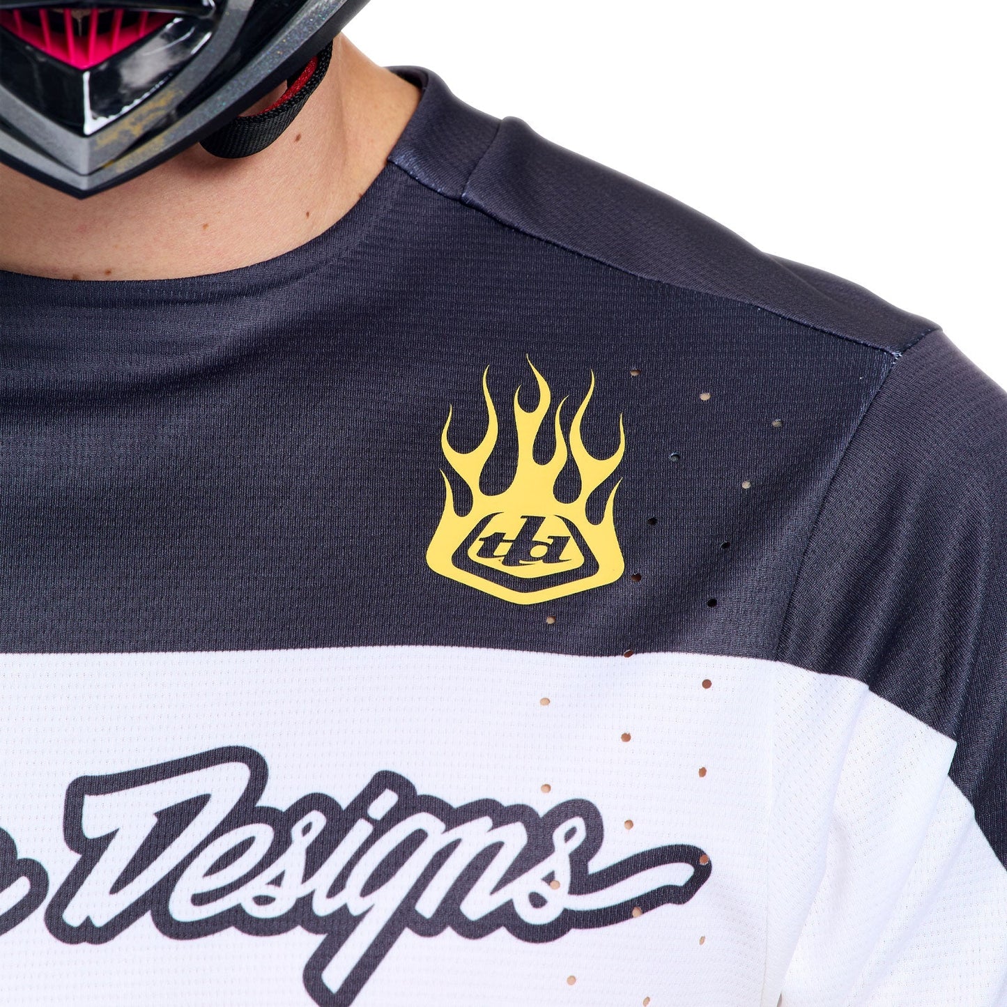 Camisola de manga comprida TROY LEE DESIGNS SPRINT PRO YO MOTO Preto/Amarelo