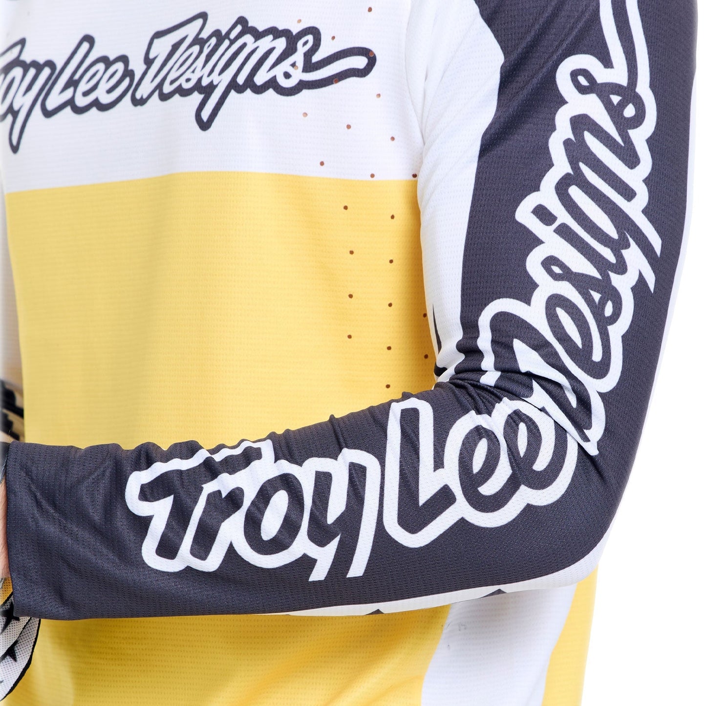 Camisola de manga comprida TROY LEE DESIGNS SPRINT PRO YO MOTO Preto/Amarelo