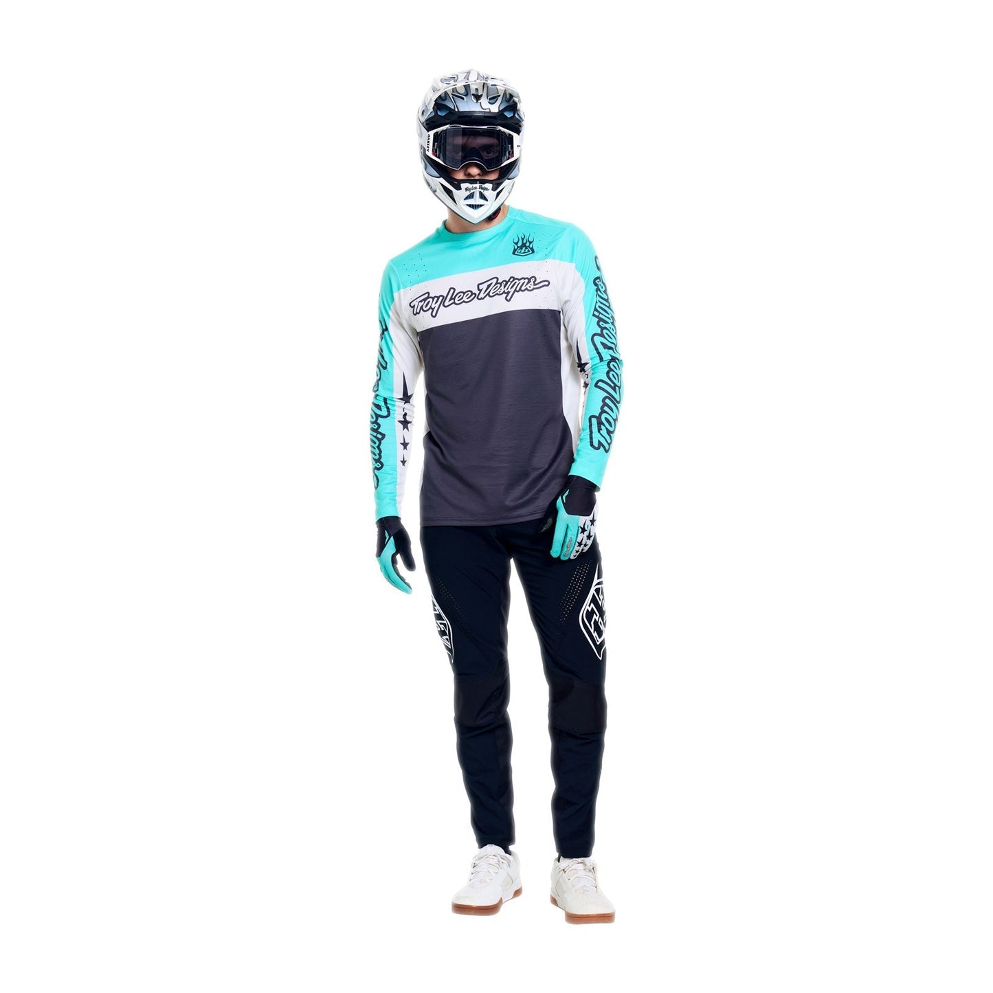 Camisola de manga comprida TROY LEE DESIGNS SPRINT PRO YO MOTO Preto/Azul