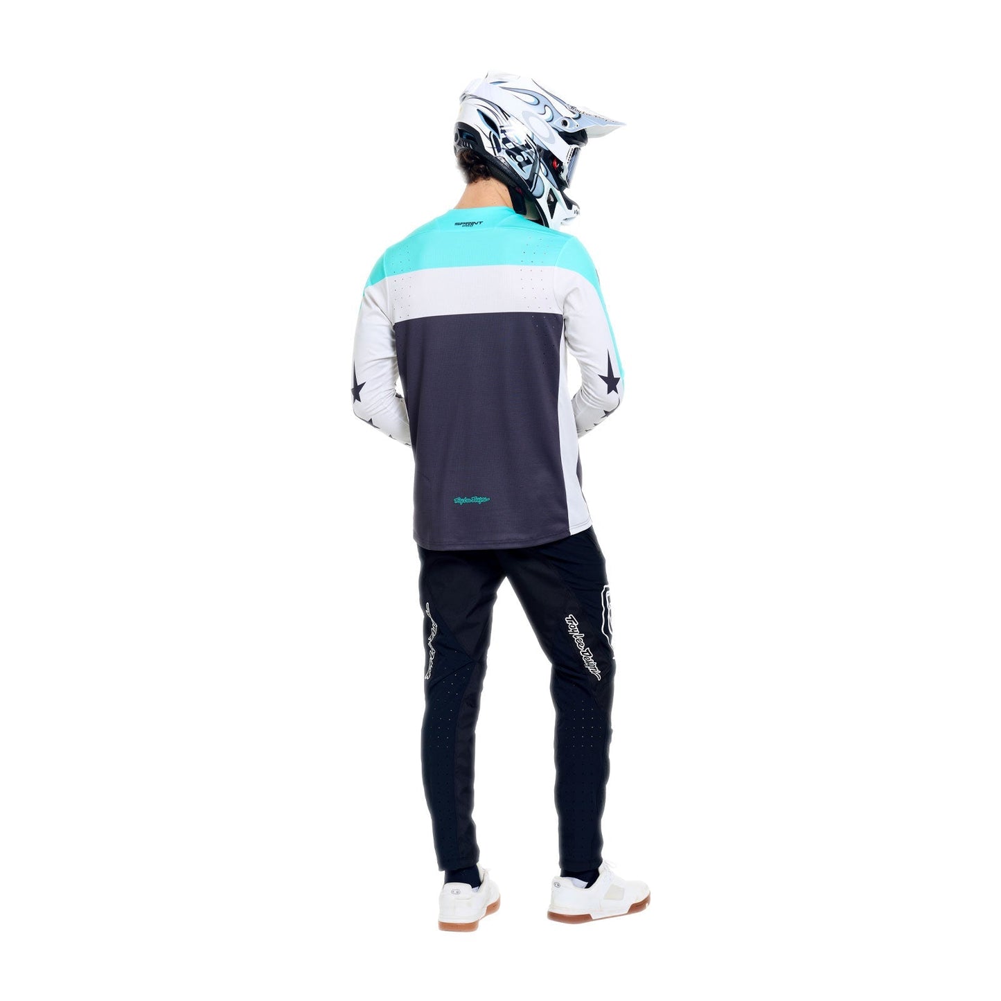 Camisola de manga comprida TROY LEE DESIGNS SPRINT PRO YO MOTO Preto/Azul