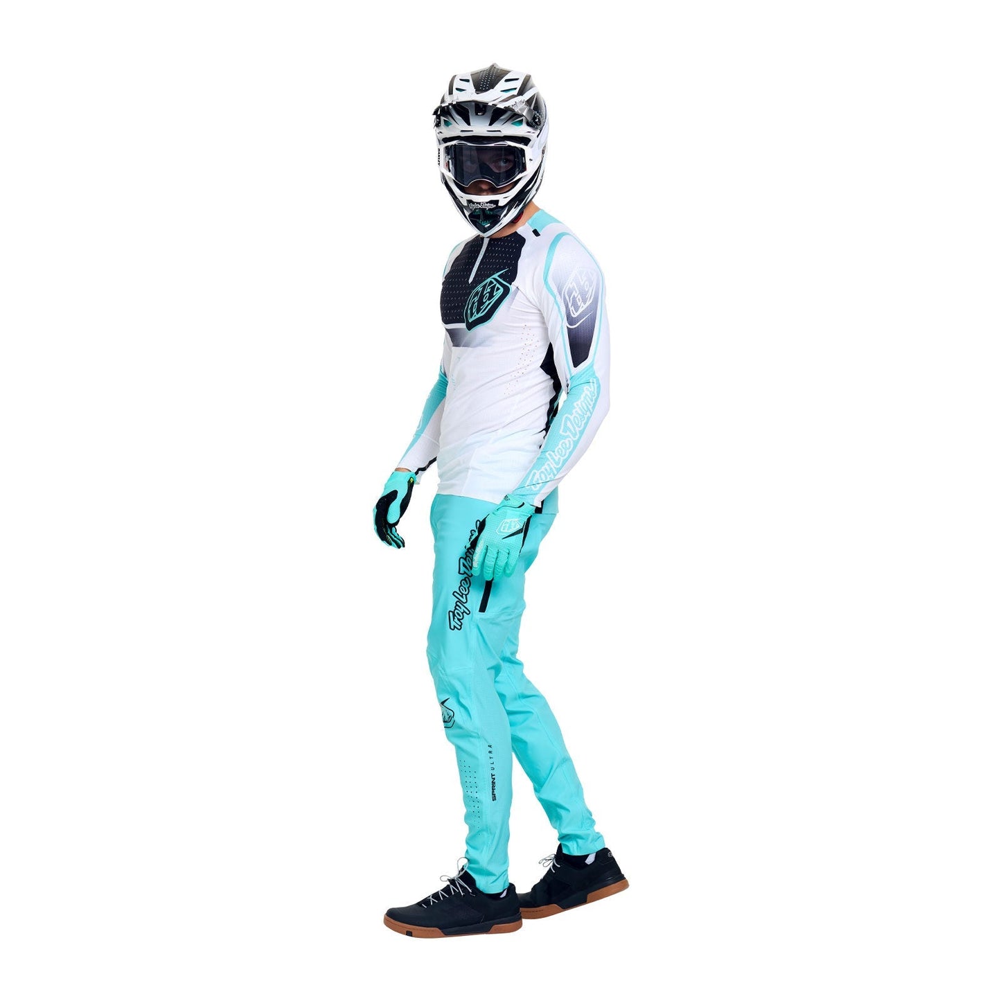 TROY LEE DESIGNS SPRINT ULTRA PROTON Camisola de manga comprida branca/azul