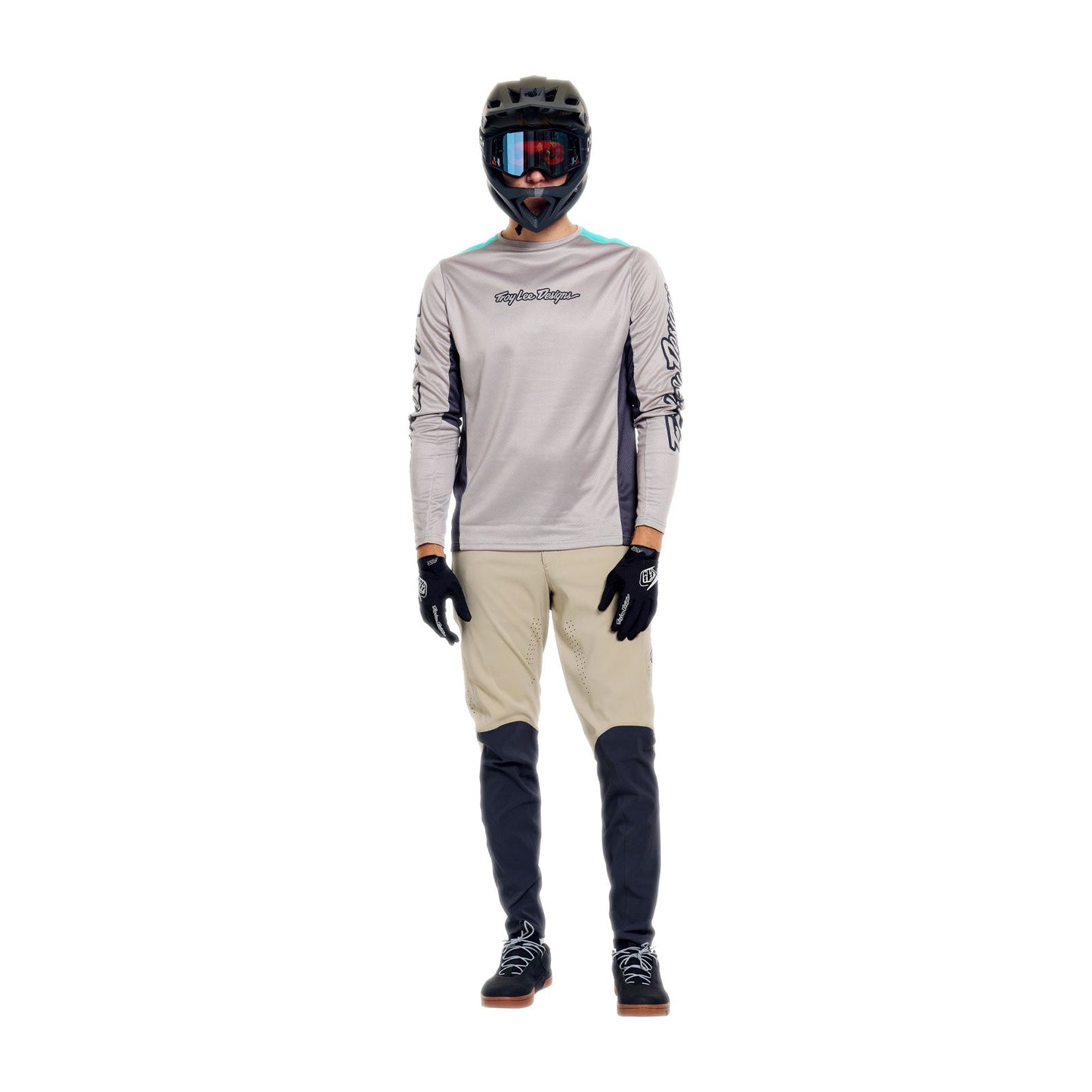 TROY LEE DESIGNS STAGE SIGNATURE Camisola de manga comprida Cinzento/Azul