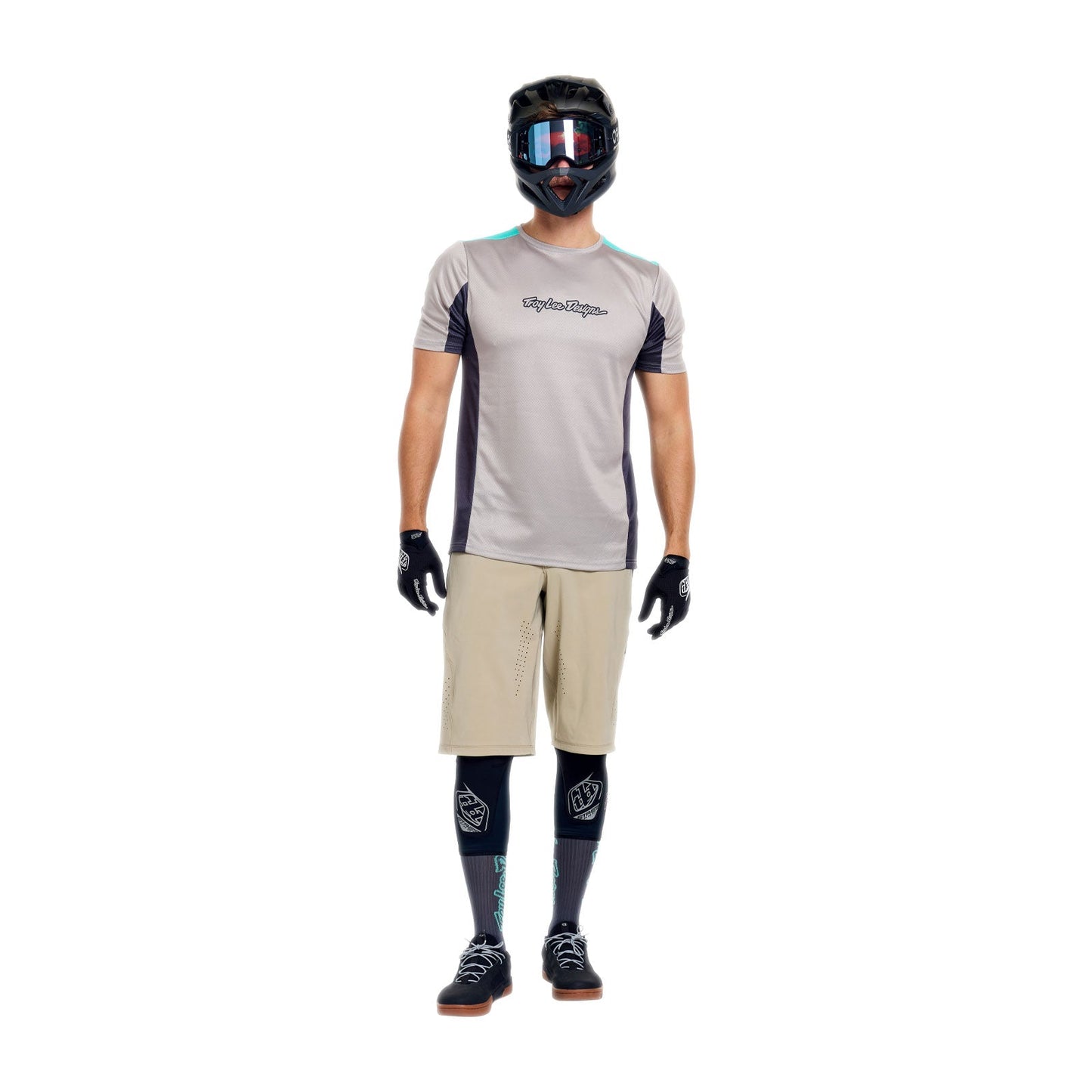 TROY LEE DESIGNS STAGE SIGNATURE Camisola de manga curta Cinzento/Azul