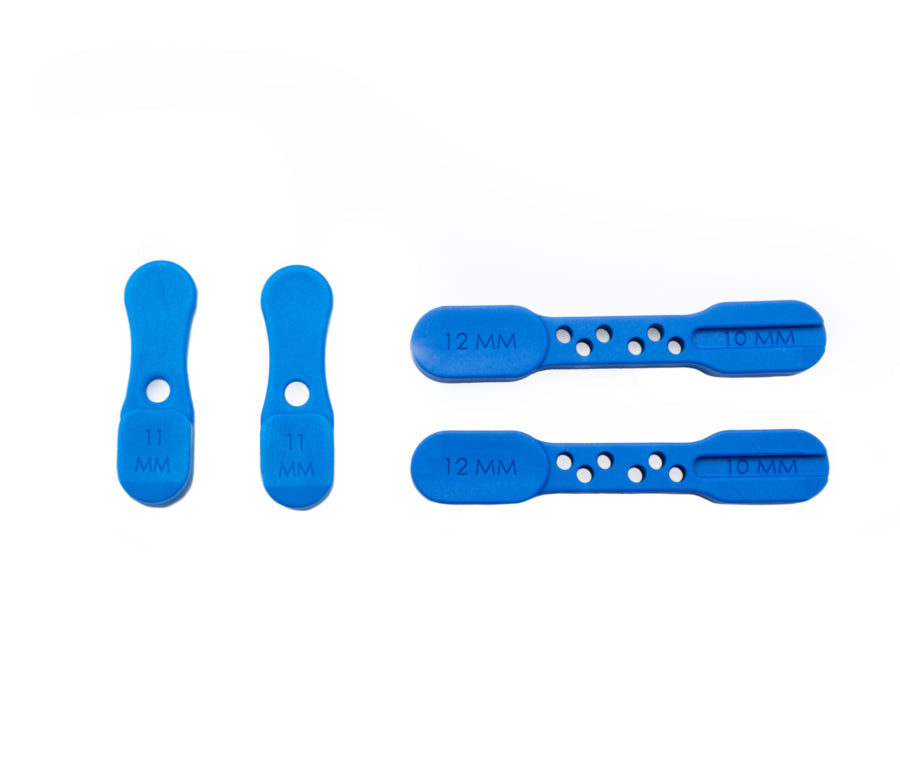 Park Tool BKD-1.2: detalhe dos blocos de purga e adaptadores