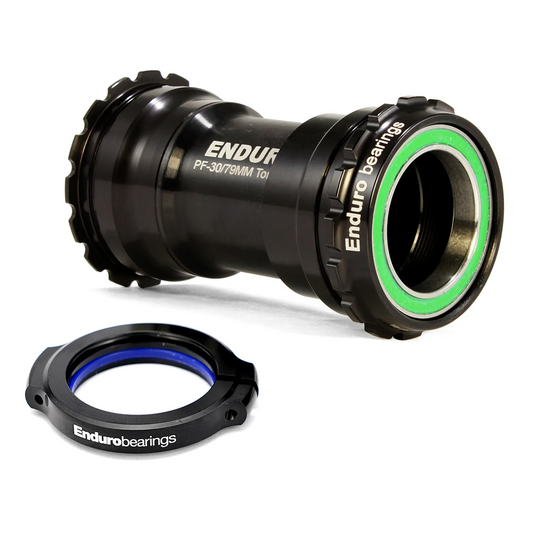 ENDURO BEARINGS TorqTite BBright Suporte inferior com eixo de 30 mm Aço inoxidável Preto