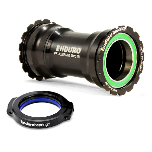 ENDURO BEARINGS TorqTite BB386 Suporte inferior com eixo de 30 mm - XD-15 Pro - Preto