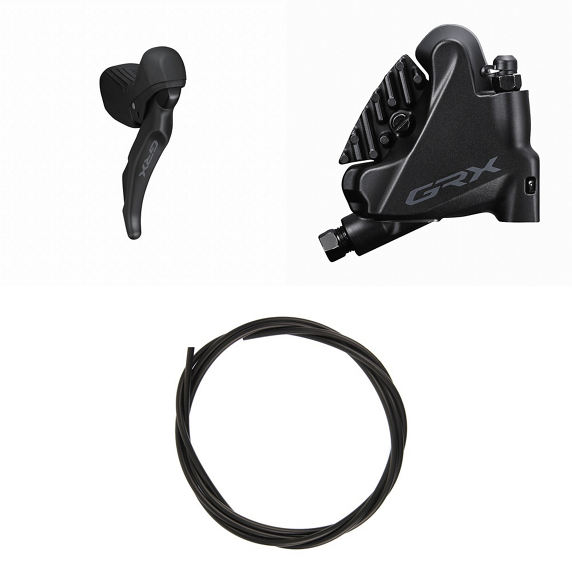 Levier Droit et Étrier Arrière SHIMANO GRX ST-RX610 + BR-RX400 Flat Mount 12V