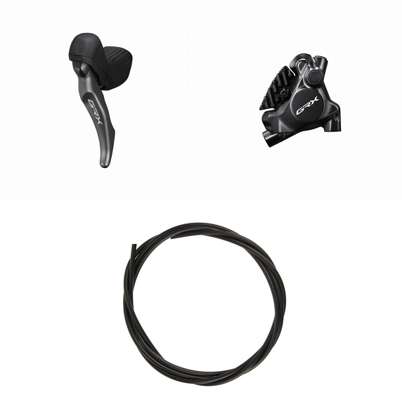 Levier Gauche Mono et Étrier Avant SHIMANO GRX ST-RX820-LA + BR-RX820 Flat Mount