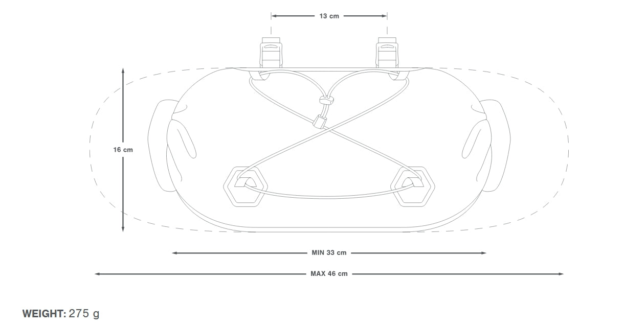 Saco para guiador APIDURA EXPEDITION HANDLEBAR PACK 14 L Preto