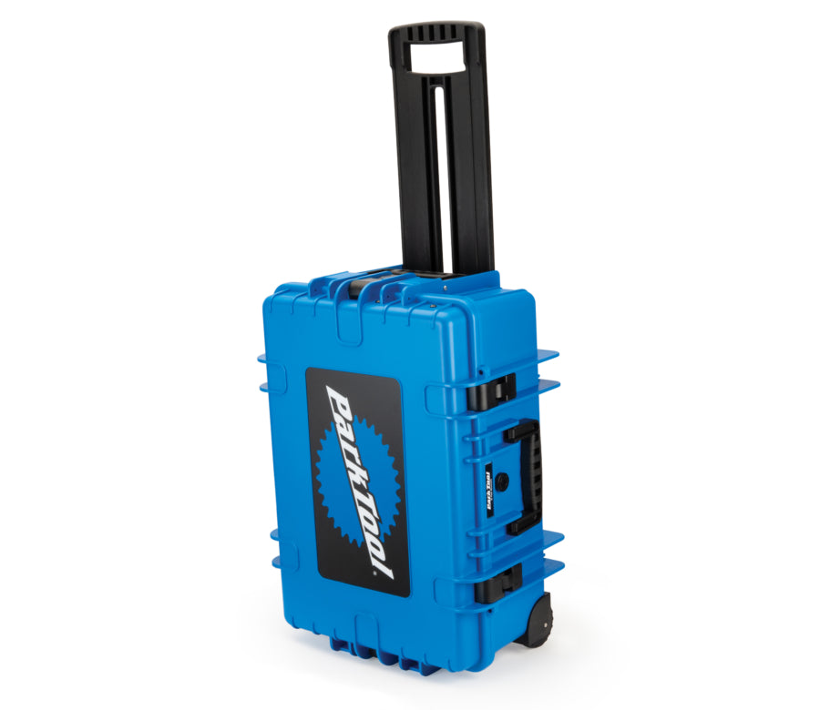 Park Tool BX-3 Grande Caixa Azul com Rodas fechada