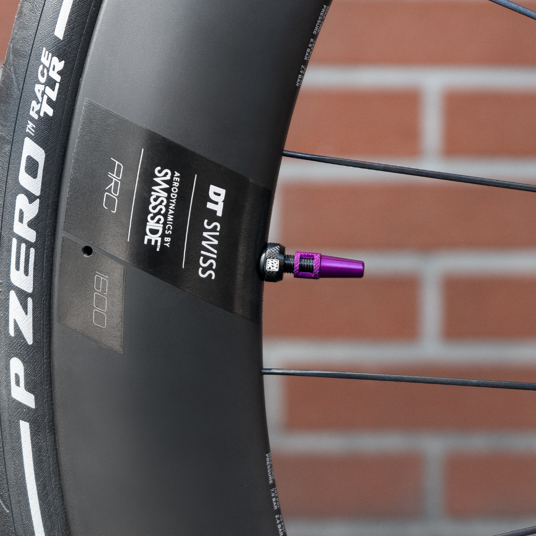 Válvula tubeless DYNAMIC BARKEEPER montada num aro