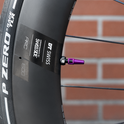 Válvula tubeless DYNAMIC BARKEEPER montada num aro