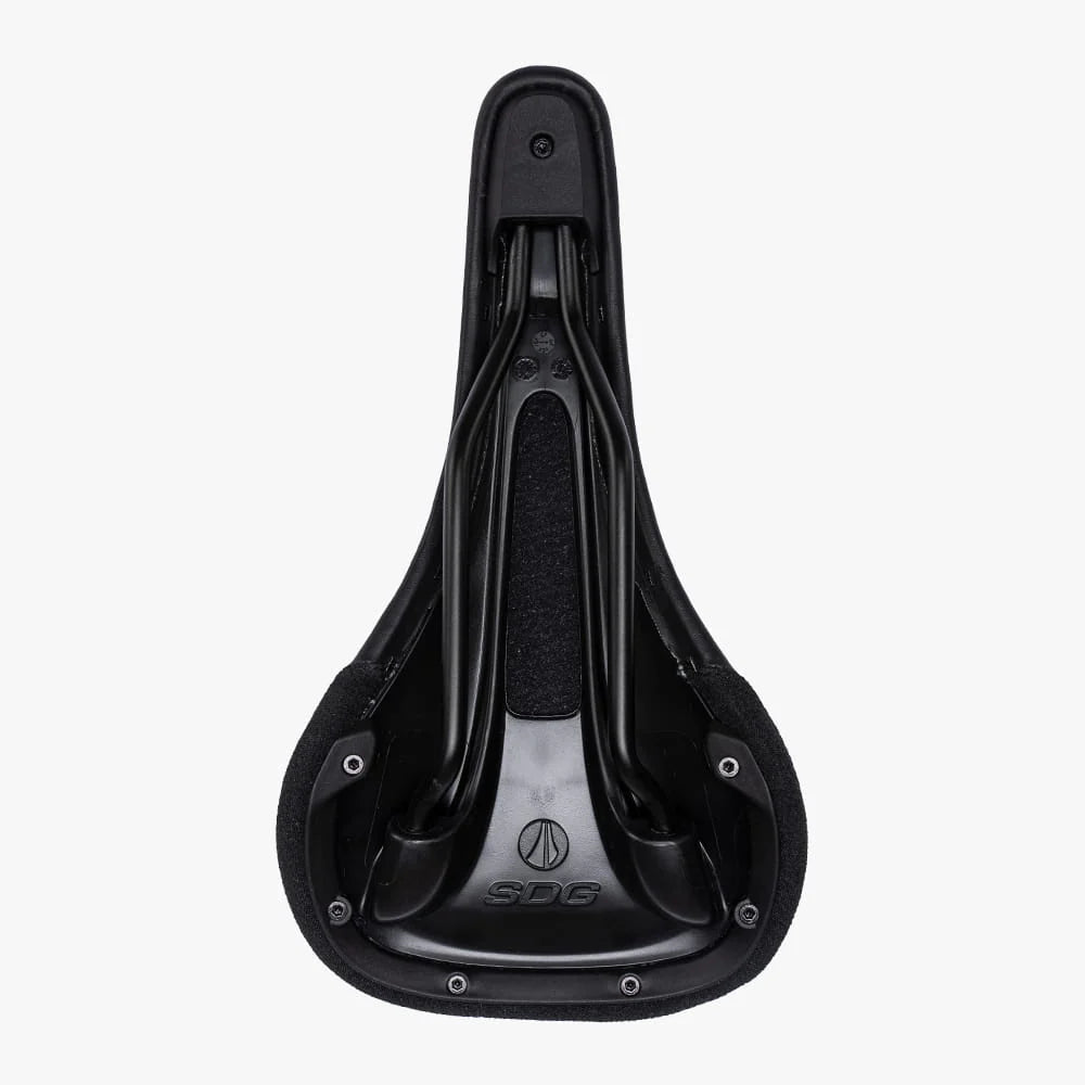 Selim SDG BEL-AIR V3 MAX branco com pespontos e carris Lux-Alloy