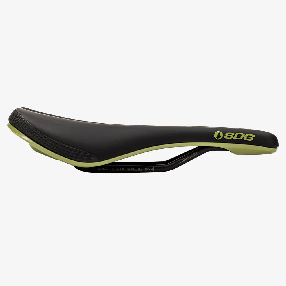 SDG BEL-AIR V3 Rails Lux Alloy Saddle Preto/Verde