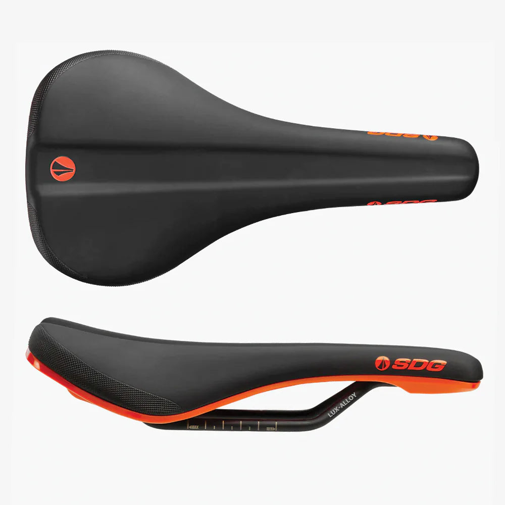 SDG BEL-AIR V3 Rails Lux Alloy Saddle Preto/Laranja