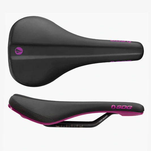 SDG BEL-AIR V3 Rails Lux Alloy Saddle Preto/Púrpura