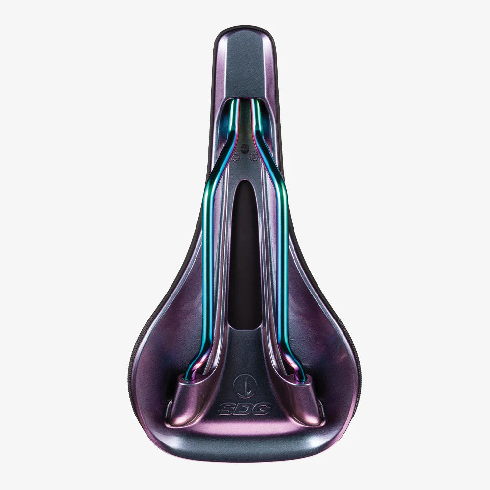 SDG BEL-AIR V3 Fuel Rails Lux-Alloy Oil Slick Saddle