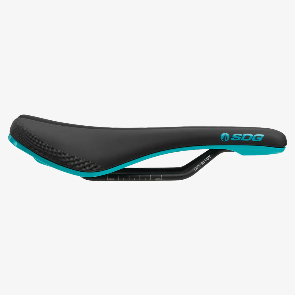 SDG BEL-AIR V3 Rails Lux Alloy Saddle Preto/Turquesa