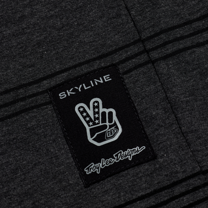 Camisola TROY LEE DESIGNS SKYLINE RIDE TEE WASH OUT Mangas Curtas Cinzento