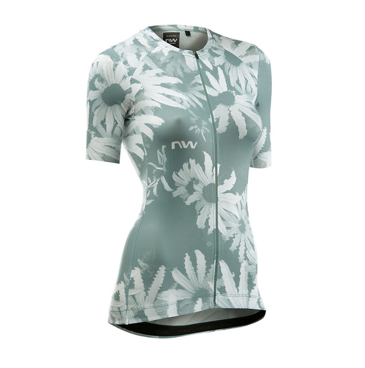 Camisola de manga curta NORTHWAVE BLADE para mulher, verde sálvia