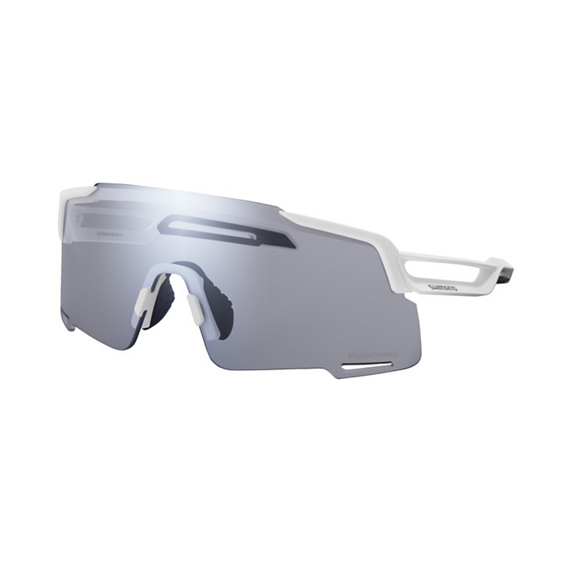 SHIMANO EQUINOX 4 CE-EQNX5 Óculos brancos mate Lentes fotocromáticas cinzentas