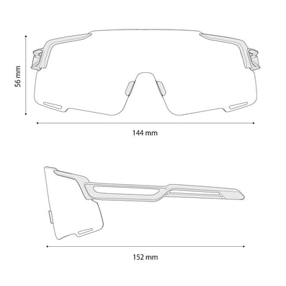 Óculos SHIMANO EQUINOX 4 CE-EQNX5 Cinzento Transparente Lente Fotocromática Cinzenta