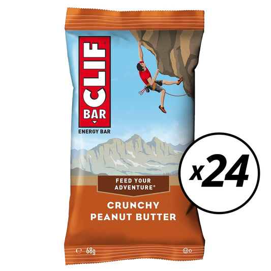 24 CLIF BAR Energy Bars (68g) Manteiga de amendoim - Data curta