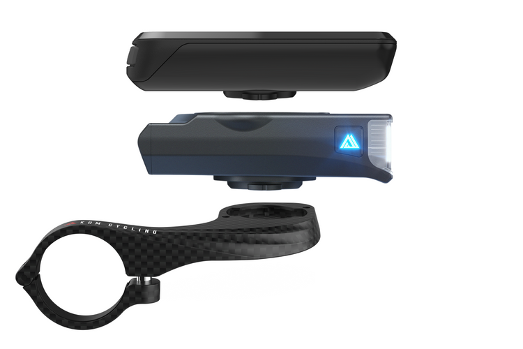 Suporte de guiador para GPS WAHOO KOM CYCLING Azul