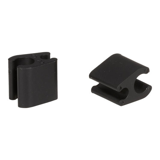 Kit de 10 clipes para cabos Duo Preto ELVEDES 4.1mm/4.1mm Plástico