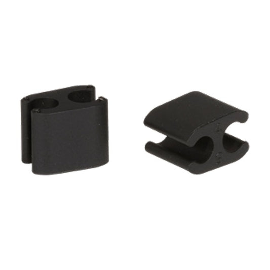 Kit de 10 clipes para cabos ELVEDES Duo Preto 4.1mm/5mm Plástico