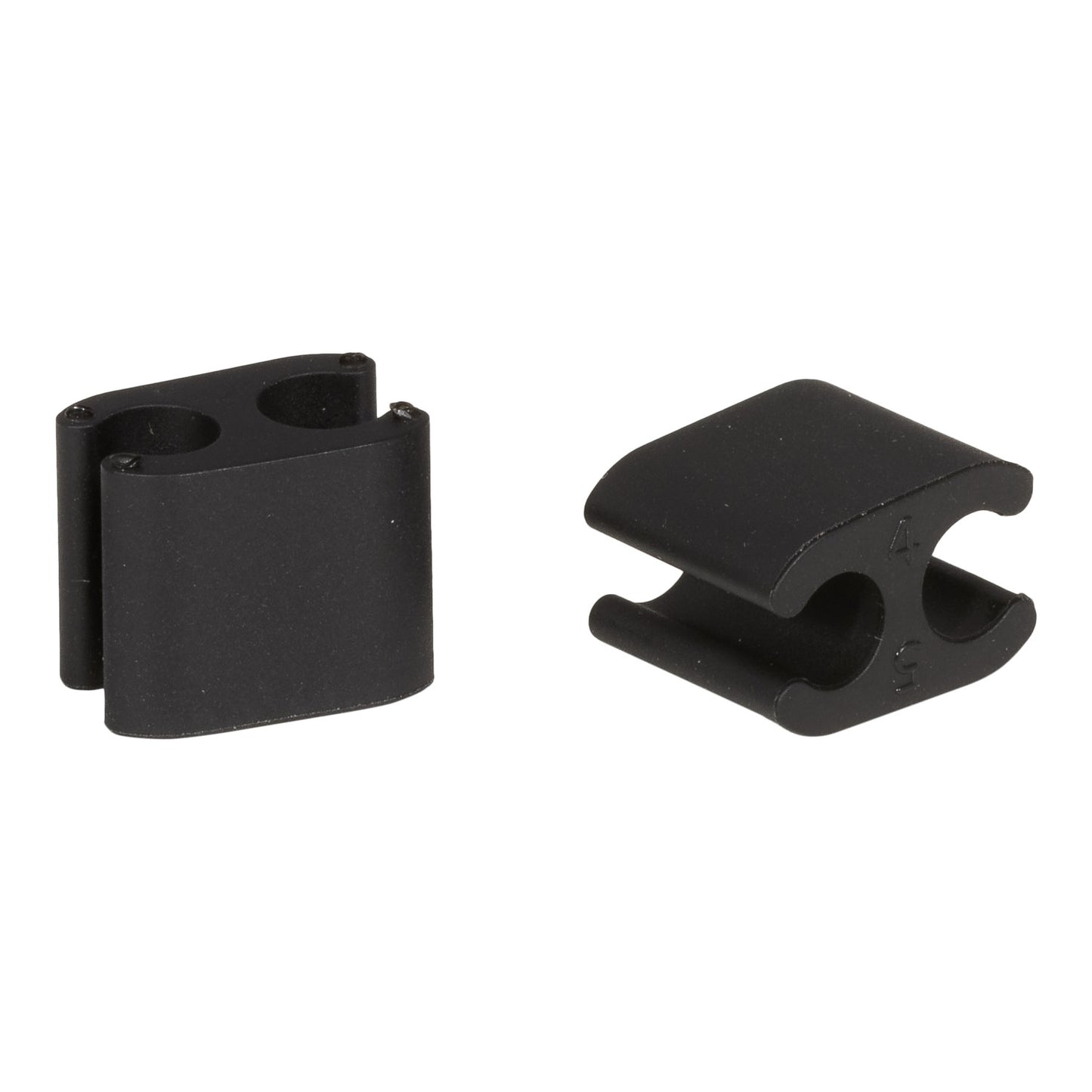 Kit de 10 clipes ELVEDES Duo Preto 5mm/5mm Cabos de plástico