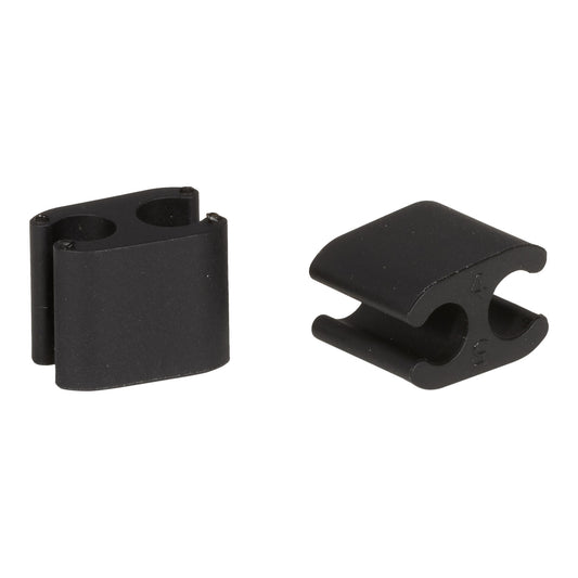 Kit de 10 clipes ELVEDES Duo Preto 5mm/5mm Cabos de plástico