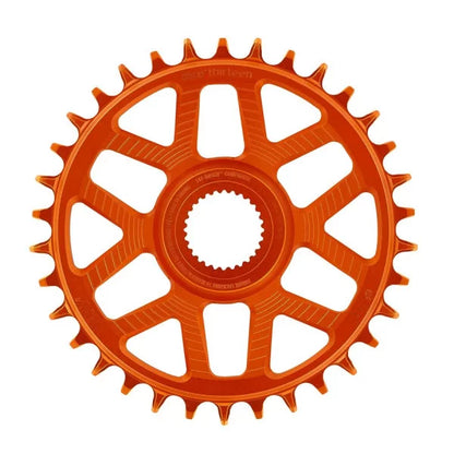 Prato Mono E-THIRTEEN HELIX RACE E-SPEC 11/12V Direct Mount Bosch Gen4 Offset 13mm Laranja