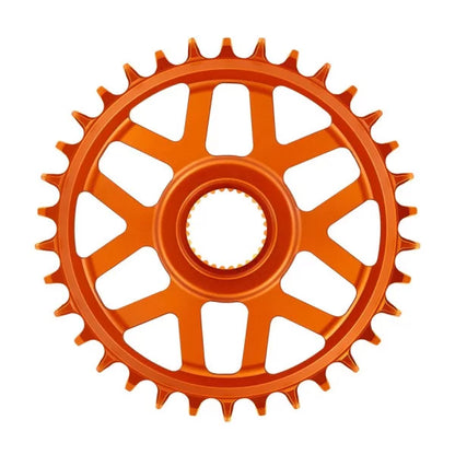 Prato Mono E-THIRTEEN HELIX RACE E-SPEC 11/12V Direct Mount Bosch Gen4 Offset 13mm Laranja