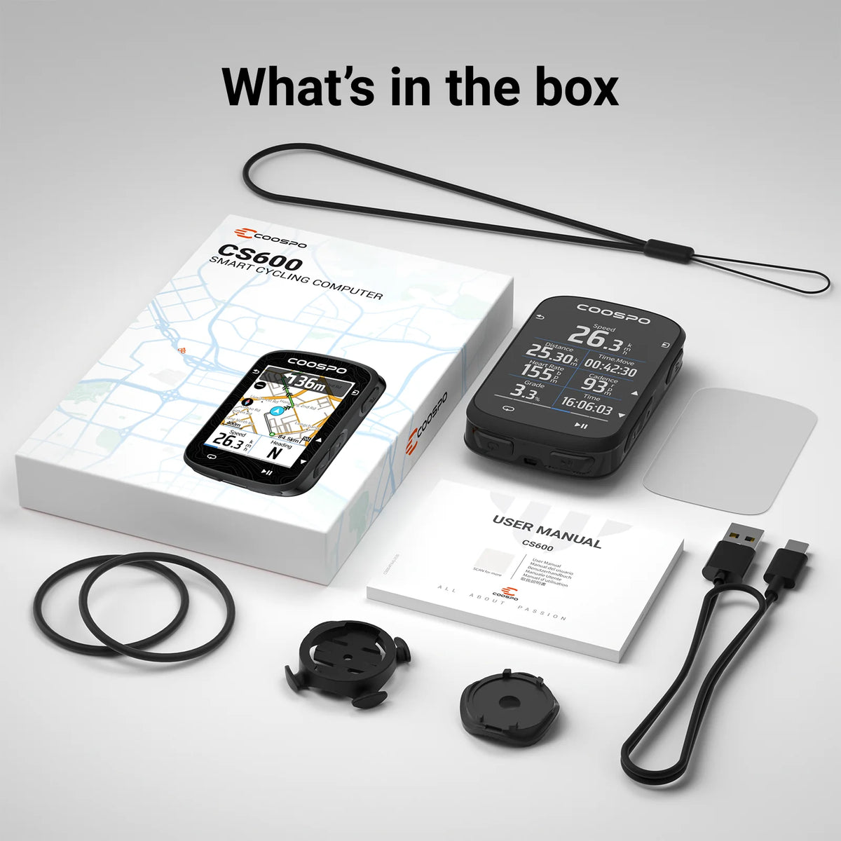 Ciclocomputador GPS COOSPO CS600