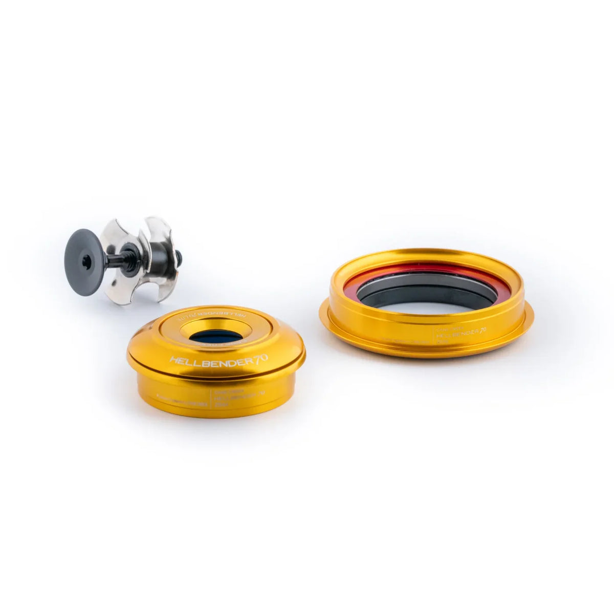 Caixa de direção semi-integrada cónica CANE CREEK Hellbender 70 Lite 1"1/8-1.5" ZS44/ZS56 dourada