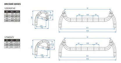 Guiador Gravel PROFILE DESIGN DRV/GMR Drop 105
