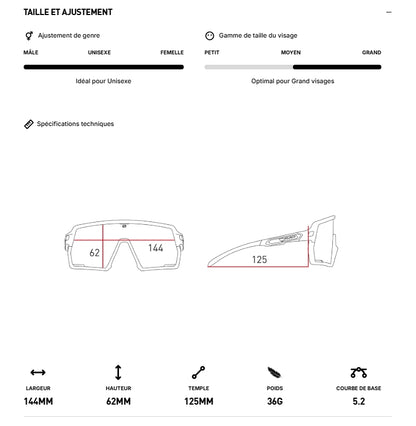 Óculos RUDY PROJECT KELION Preto Lentes IMPACTX™ Fotocromático Laser Black