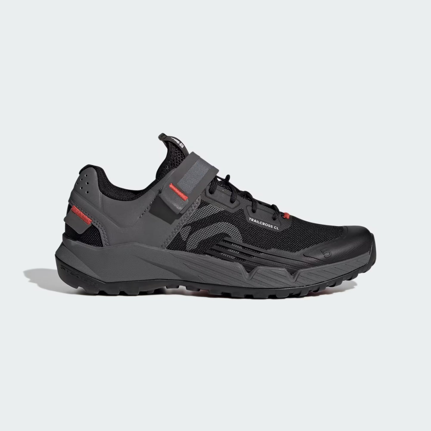ADIDAS FIVE TEN TRAILCROSS CLIP-IN Sapatos MTB Preto/Cinza/Vermelho