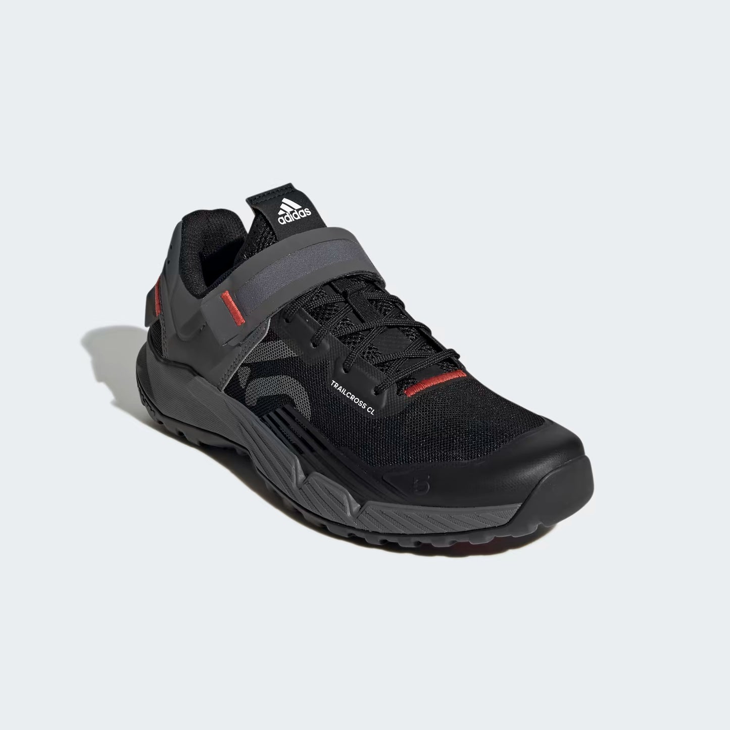 ADIDAS FIVE TEN TRAILCROSS CLIP-IN Sapatos MTB Preto/Cinza/Vermelho