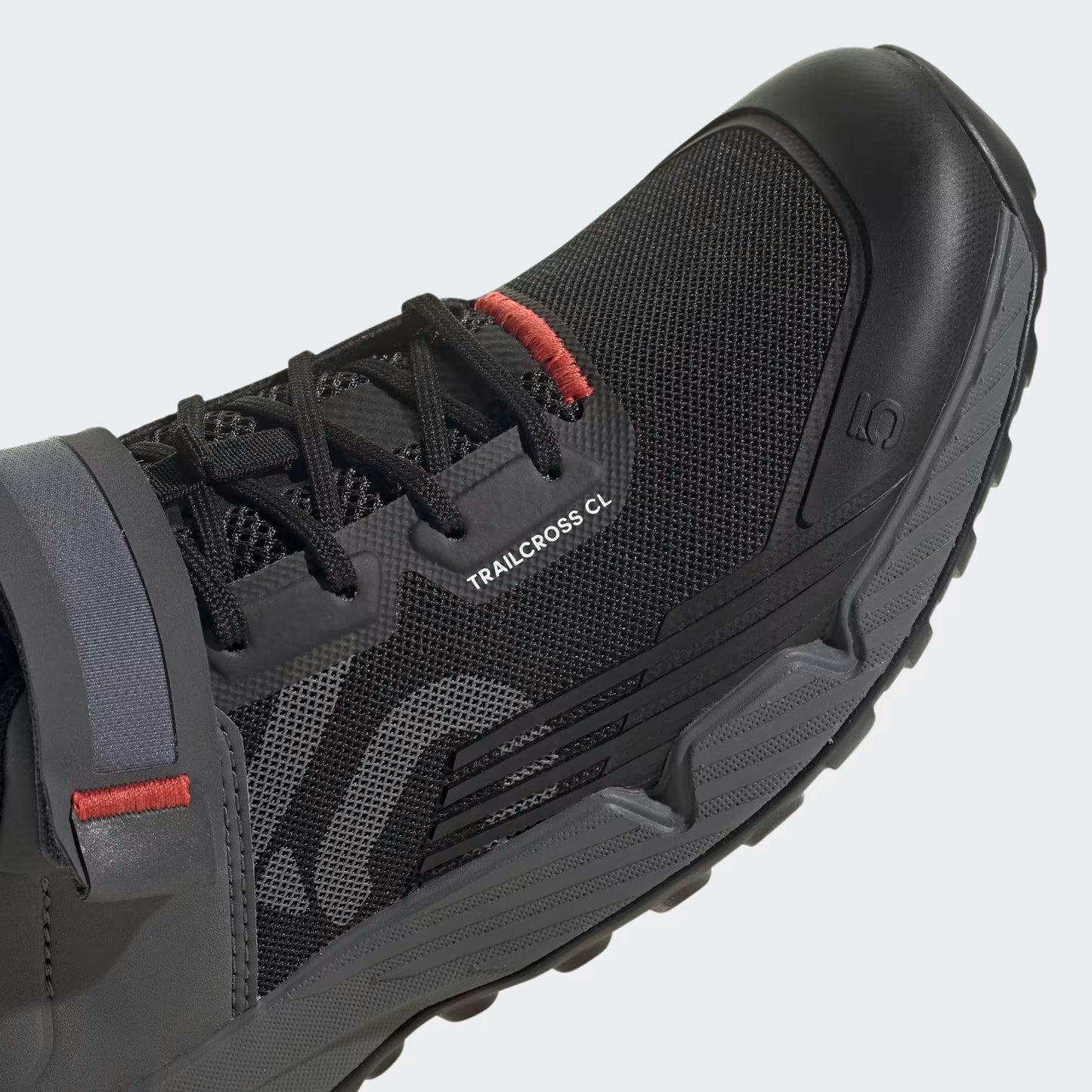 ADIDAS FIVE TEN TRAILCROSS CLIP-IN Sapatos MTB Preto/Cinza/Vermelho