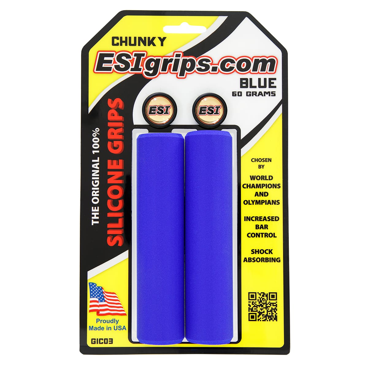 Punhos ESI CHUNKY 130 mm Azul