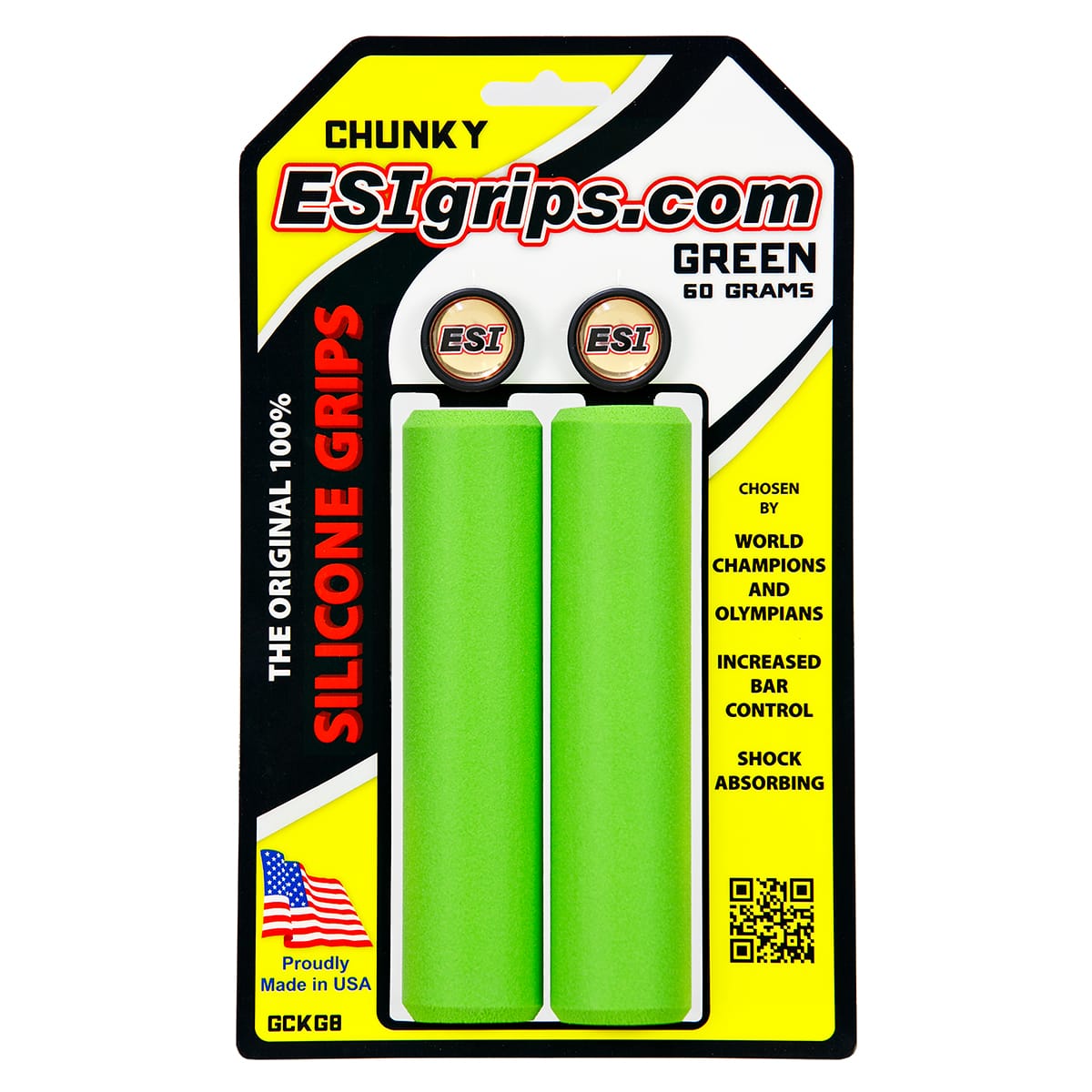 Punhos ESI CHUNKY 130 mm Verde