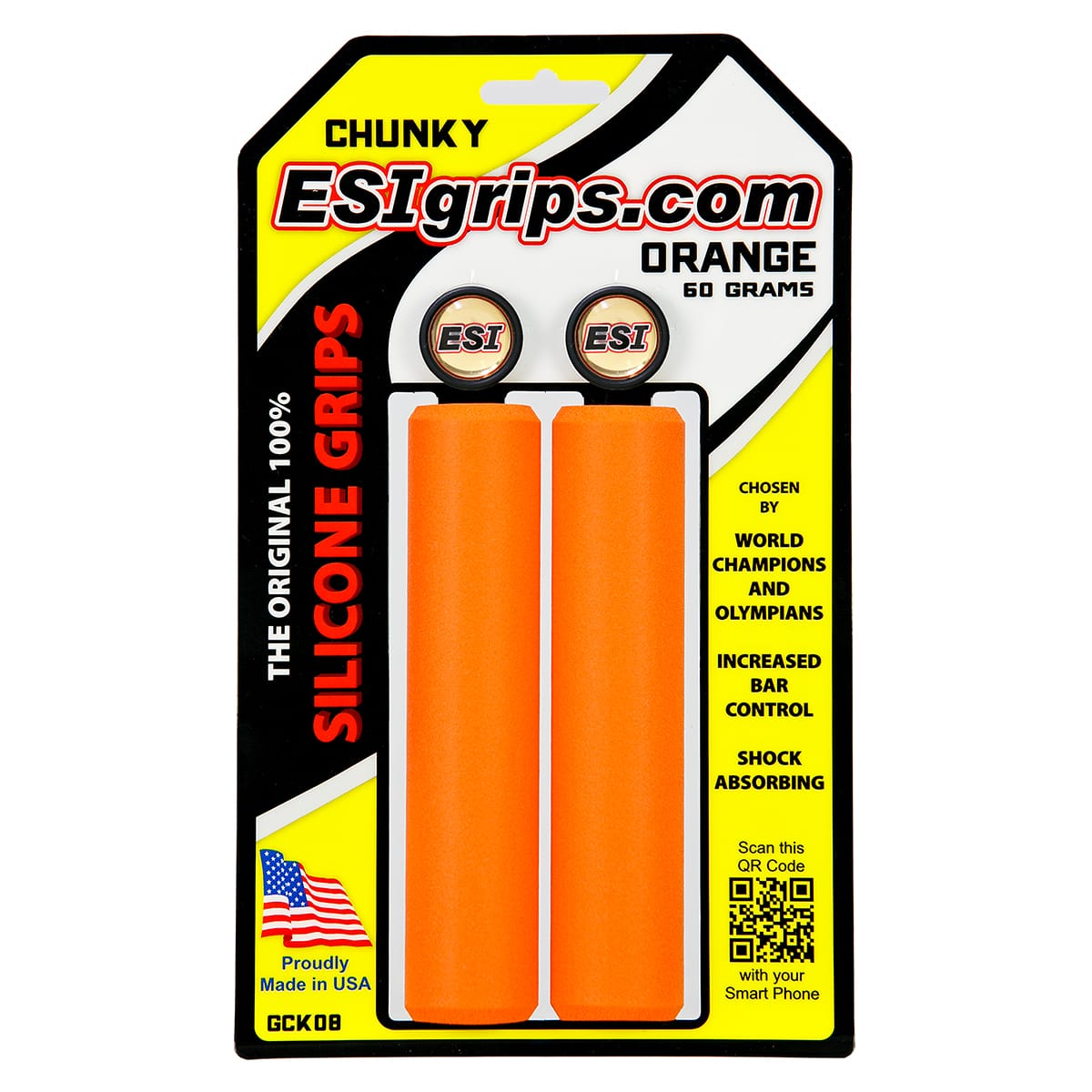 Punhos ESI CHUNKY 130 mm Laranja