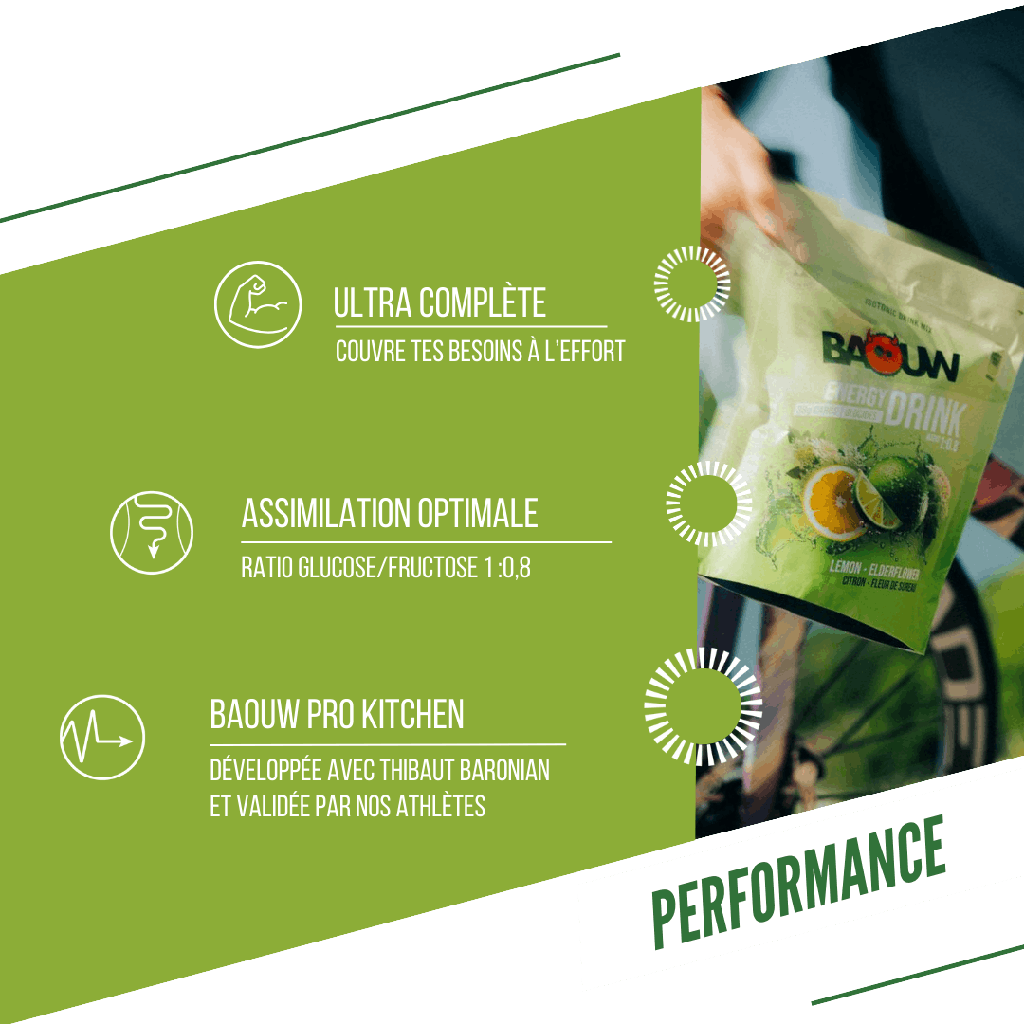 BAOUW ISOTONIC Bebida energética (45g) Lima/Flor de Sabugueiro