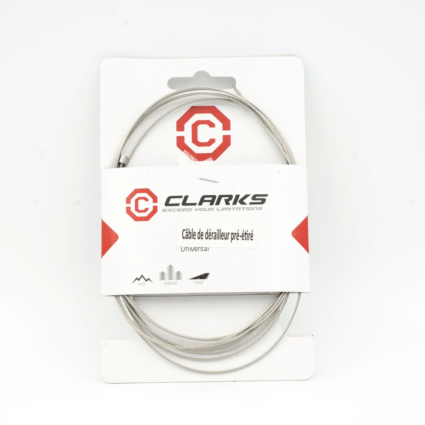 Cabo do desviador CLARKS DIE DRAWN Aço inoxidável polido